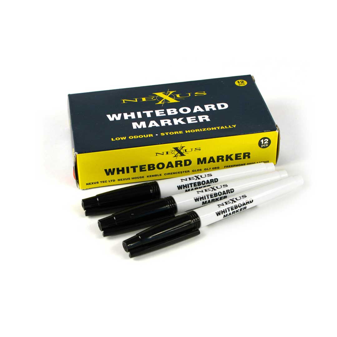 Nexus Children’s Whiteboard Pen Black (Box of 12) Nexus