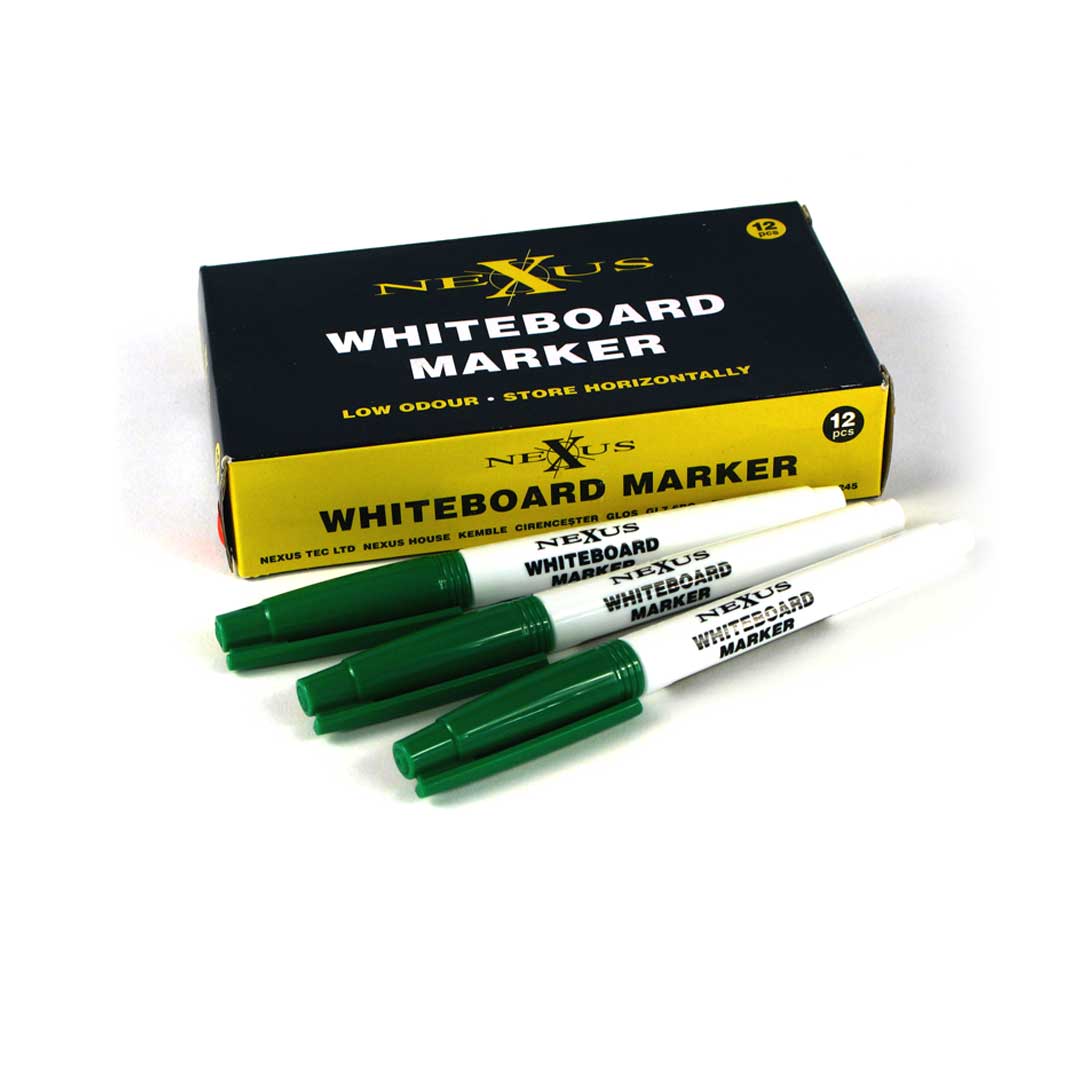Nexus Children’s Whiteboard Pen Green (Box of 12) Nexus
