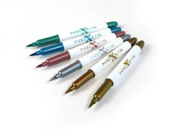 Nexus Metallic Brush Pens