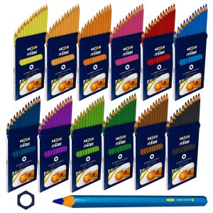 Nexus Jumbo Cromo-Colour Pencils (Hexagonal) 12 x 12 Colours