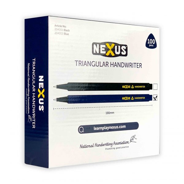 Nexus Triangular Handwriters Black – 166mm (100 Pack)