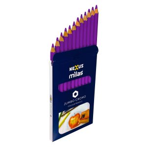 Nexus Jumbo Cromo-Colour Pencils (Hexagonal) 12 x Purple Nexus Jumbo Cromo-Colour Pencils (Hexagonal) 12 x Purple