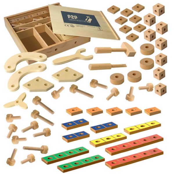 Pegs to Construction with Pegs to Count Up 1-5 Rods & Tiles