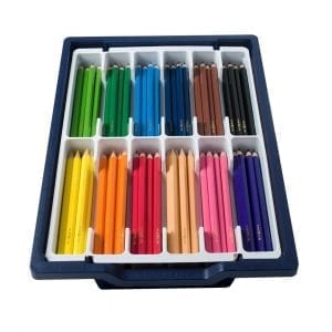 Nexus Jumbo Cromo-Colour Pencils (Hexagonal) – 12 x 12 in Gratnells Tray