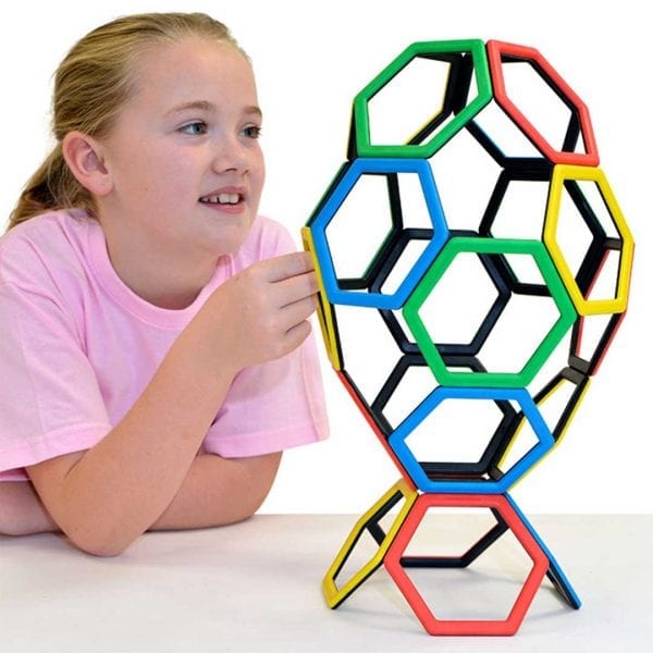 Magnetic Polydron Hexagon Set
