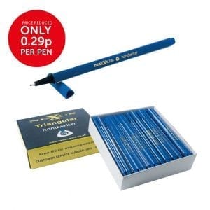 Nexus Triangular Handwriters Blue – 166mm (100 Pack)