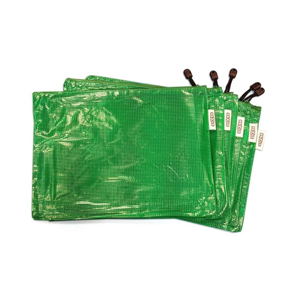 Essential Kit Zipper Bags (26cm x 36cm) Green Learn Play Nexus