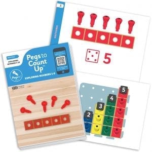 Pegs to Count Up: Exploring Numbers 1-5 Work Cards