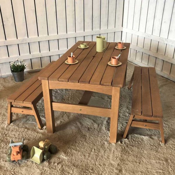 Outdoor Table and 2 x Outdoor Bench Offer