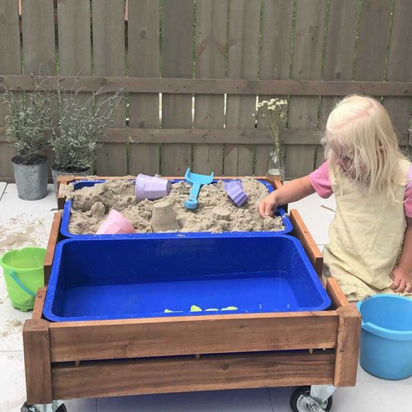 Outdoor Sandbox on Castors with Trays