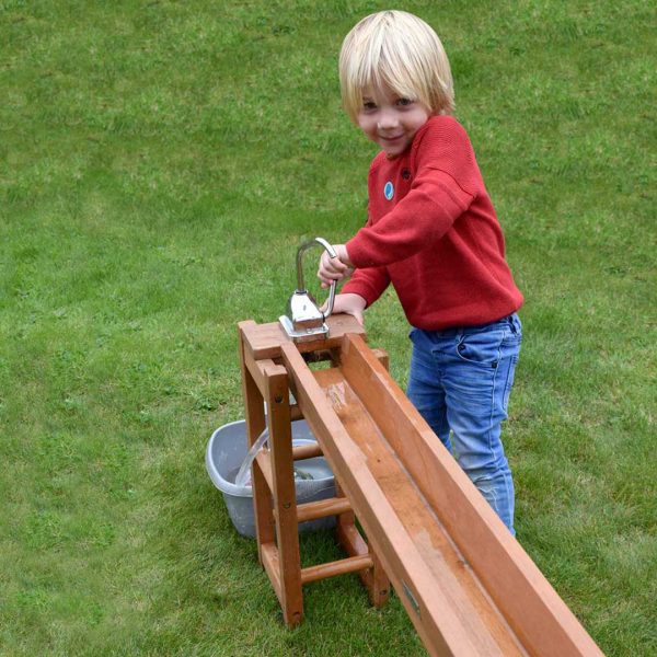 Outdoor Wooden Water Runways with Pump