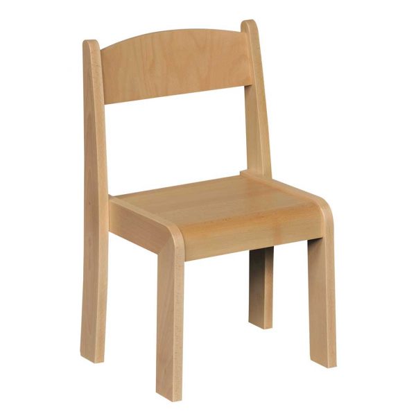 Circular Table Beech Veneer & 4 Chairs