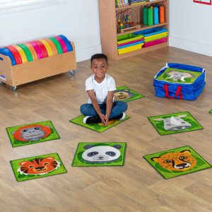 Zoo Conservation Mini Placement Carpets Size 400 x 400mm Pack of 30