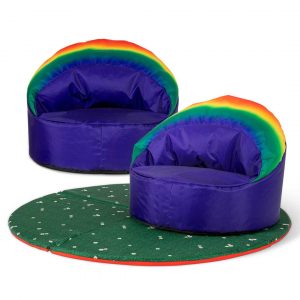 2 Pack Rainbow Cup Chair