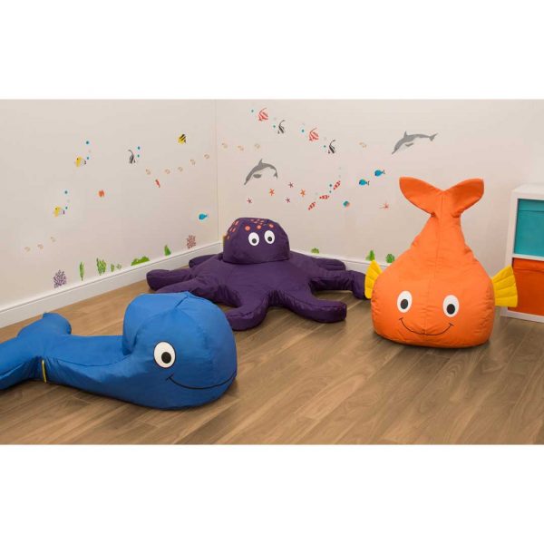 Pack of 3 Sea Life Creatures (Octopus, Fish & Whale)