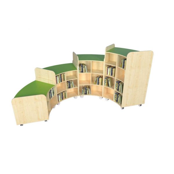 KubbyClass Junior Curved Book Case Set