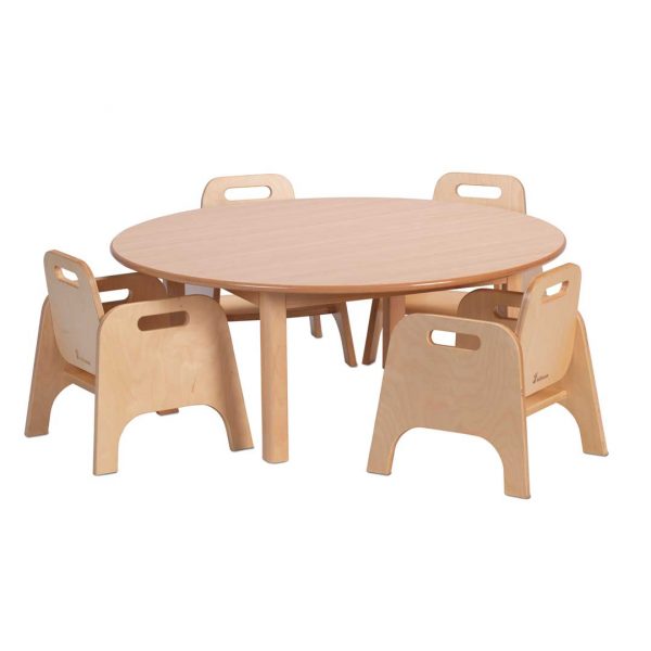 Circular Table & 4 Sturdy Chairs
