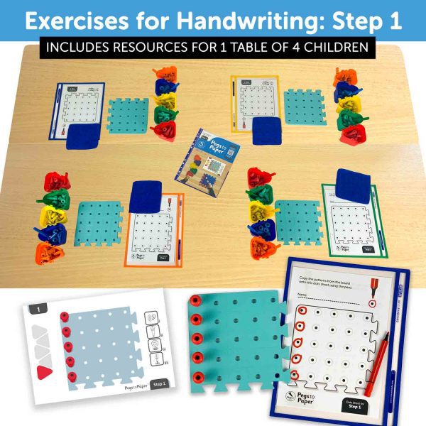 Pegs to Paper Exercises for Handwriting Set