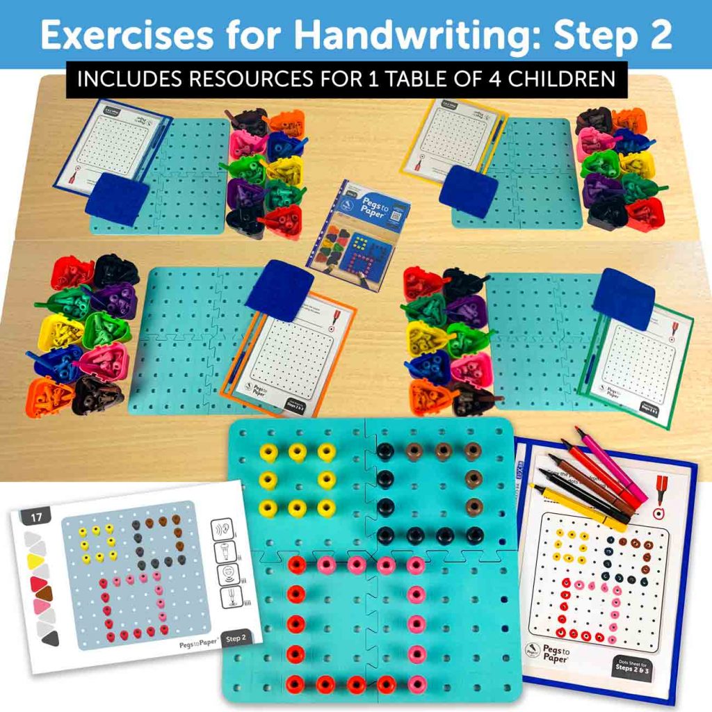 Pegs to Paper Exercises for Handwriting Set Learn Play Nexus