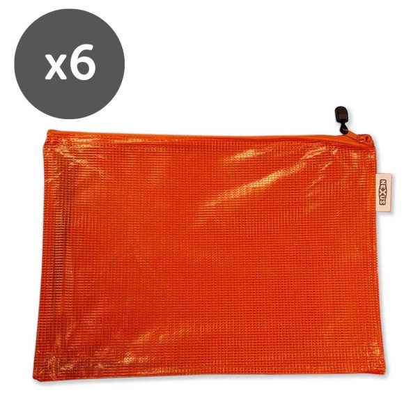 Essential Kit Zipper Bags (26cm x 36cm) Orange