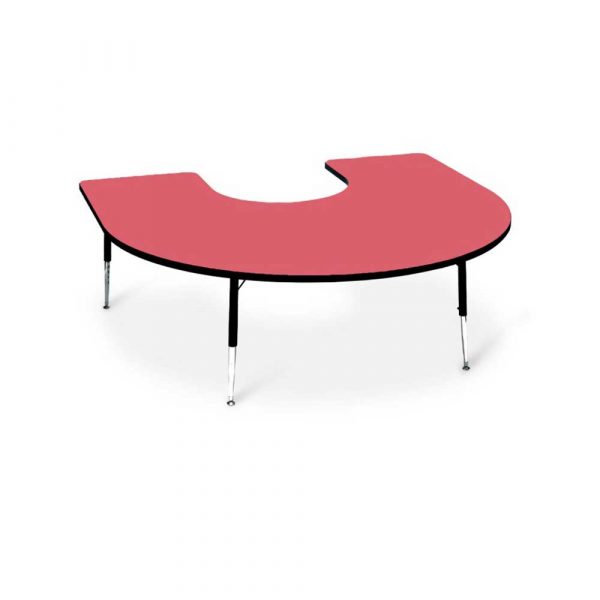 Adjustable Height Horseshoe Table