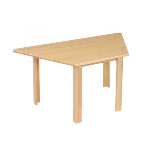 Trapezoidal Solid Beech Table