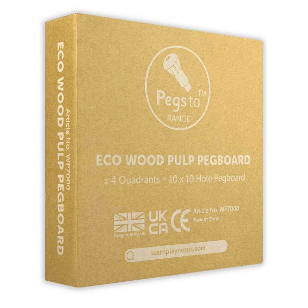 Wood Pulp Pegboard (4 Quadrants)