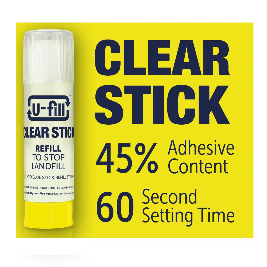 Refillable Glue Stick - U-fill Clear Glue Sticks