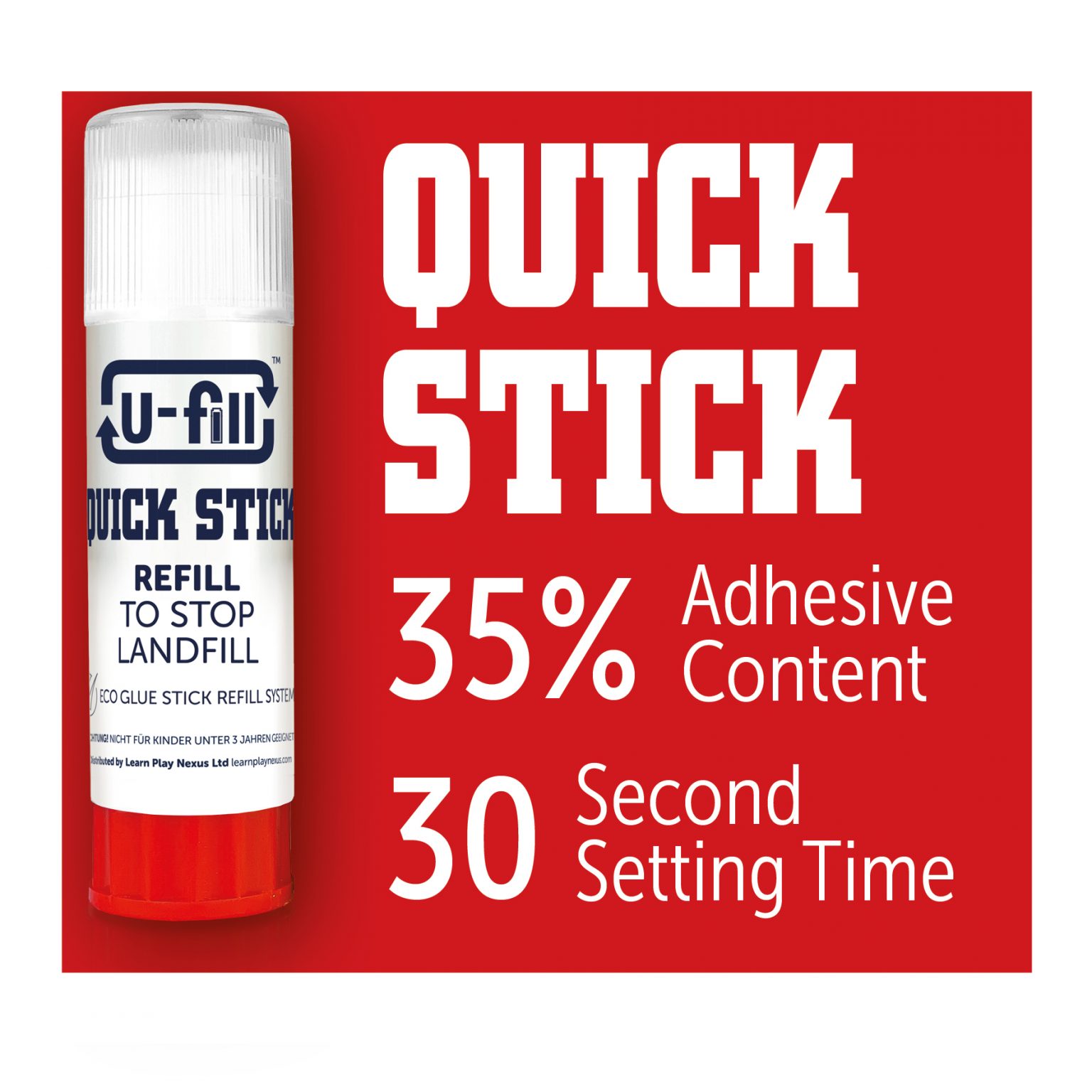 Eco Glue for Schools Ufill Quick Stick Glue Refills
