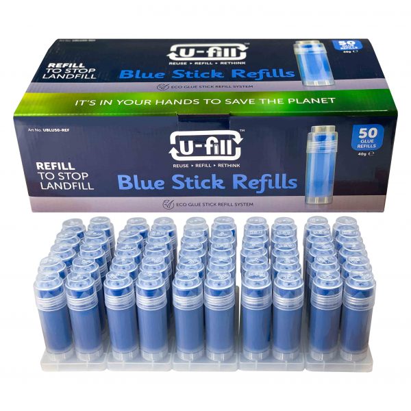 50 U-fill Blue Glue Stick Refills