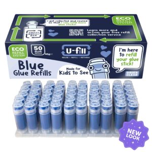 50 U-fill Blue Glue Stick Refills