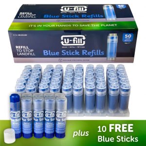 U-fill Blue Glue Stick Refills to Help Towards Your Zero Waste Management