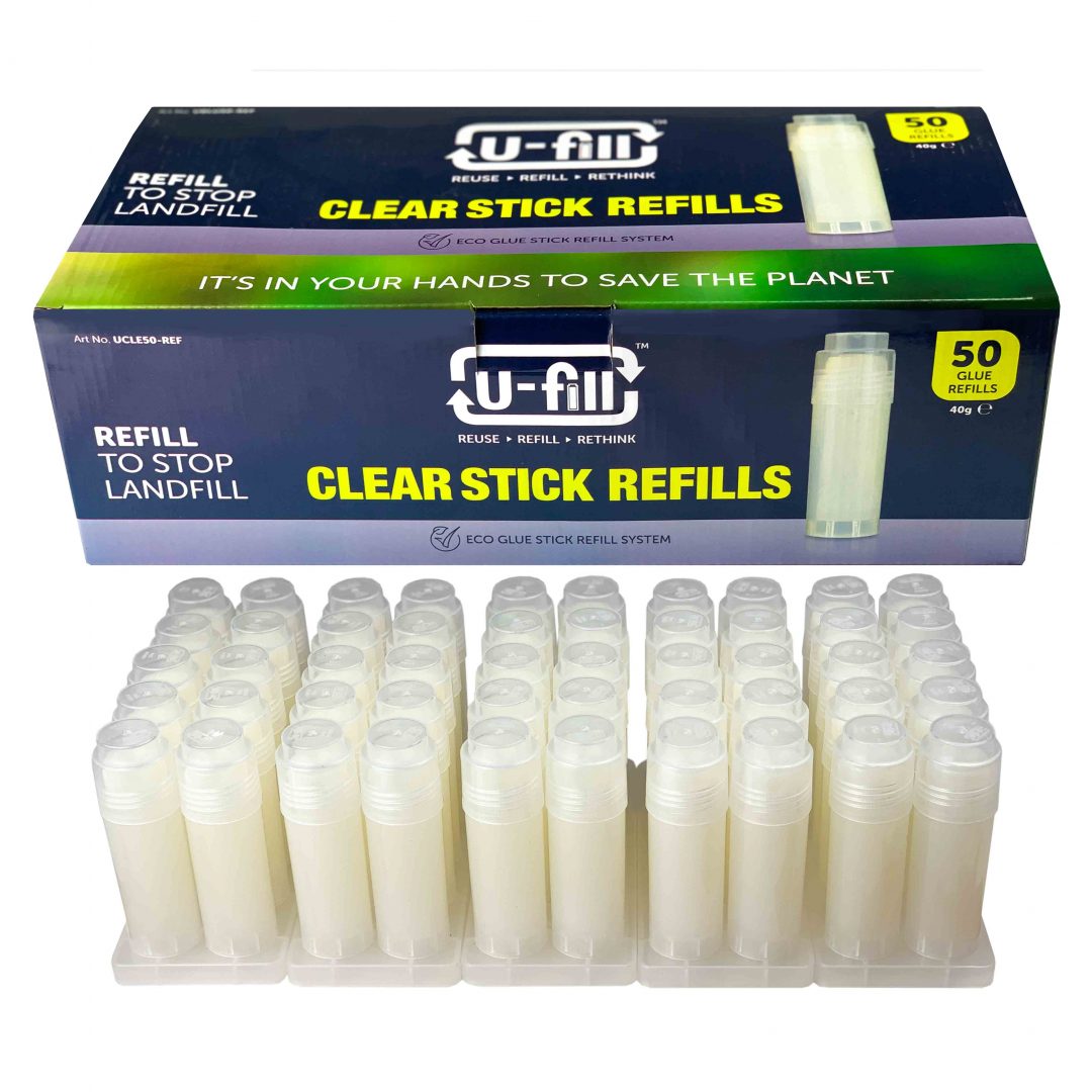 Refill Not Landfill Ufill Clear Glue Stick Refills