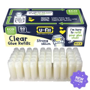 50 U-fill Clear Glue Stick Refills