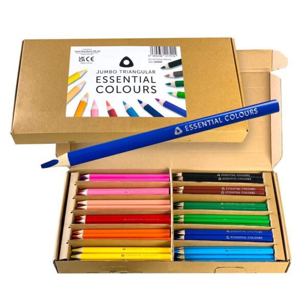 Jumbo Triangular Essential Colours – 144 Pencils