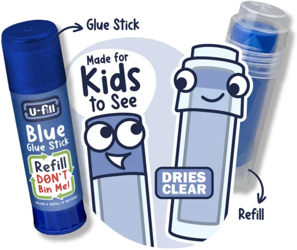 U-fill Blue Glue Sticks
