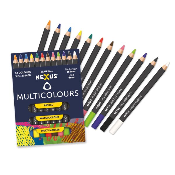 Multicolours – Pack of 12