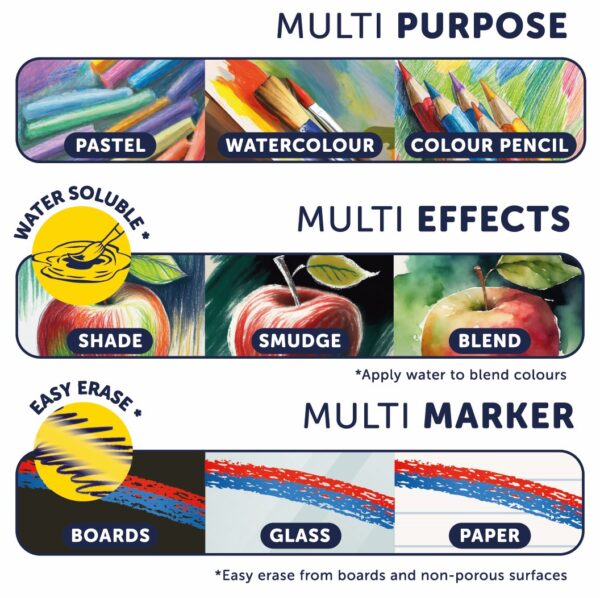 Multicolours – Pack of 12