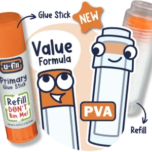U-fill Primary Stick Character and refill.