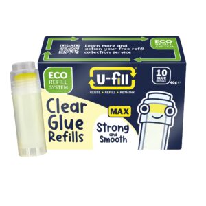 10 U-fill Clear Glue Stick Refills