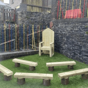 1.2m Stumps and Sleeper Bench 1.2m Stumps and Sleeper Bench