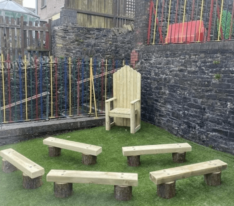 1.2m Stumps and Sleeper Bench 1.2m Stumps and Sleeper Bench