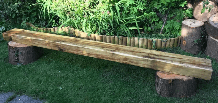 2.4m Stumps and Sleeper Bench 2.4m Stumps and Sleeper Bench