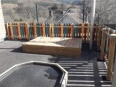 Sandpit with Four Lid Sections Sandpit with Four Lid Sections