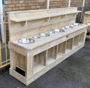 Double Deluxe Mud Kitchen 2.4m Double Deluxe Mud Kitchen 2.4m