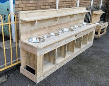 Double Deluxe Mud Kitchen 2.4m Double Deluxe Mud Kitchen 2.4m