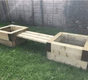 Double Sleeper Planter and Bench Double Sleeper Planter and Bench