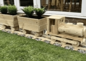 Steam Train Planter Steam Train Planter