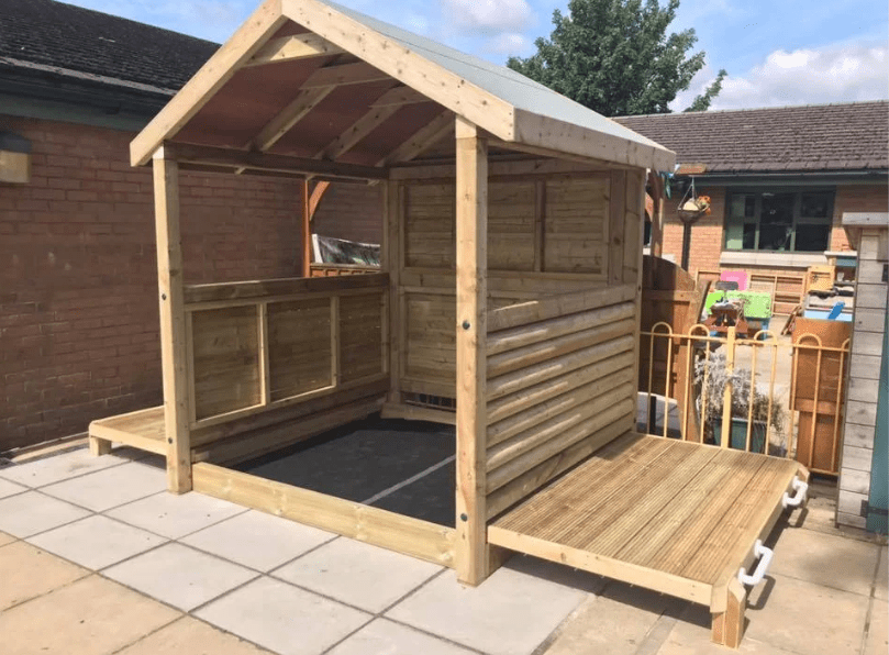 2m x 2m Large Sandpit Stage and Shelter 2m x 2m Large Sandpit Stage and Shelter