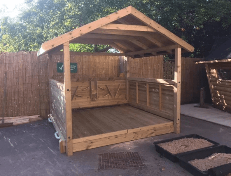 XL Sandpit Stage and Shelter XL Sandpit Stage and Shelter